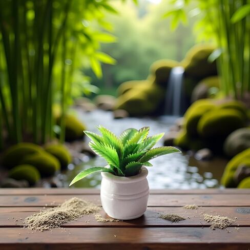 Dollhouse Plant Miniature Bonsai Plant ، Mini Plant Plant Flower Model Ornament Dollhouse Furniture Toy ، DIY Micro Scene Decor in Saudi Arabia