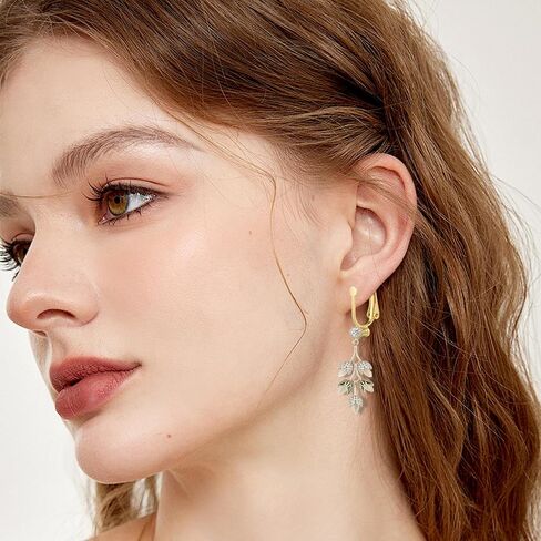 6 Pieces Clip-on Earring Converter and 6 Pieces Silicone Earring Pads Non-Pierced Earrings Clips, Convert Pierced Earrings to Clip-on, Components Findings with Post for None Pierced Ears, Silver Gold in Saudi Arabia