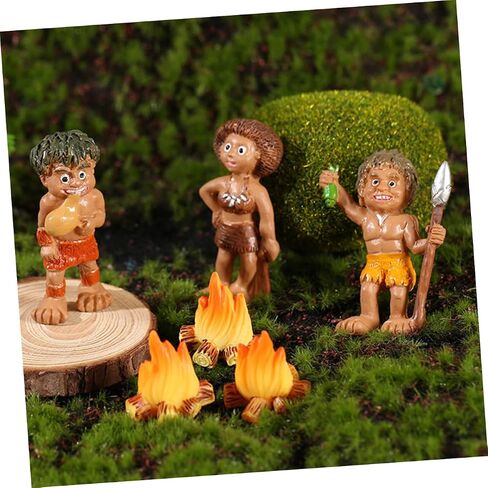 Garneck 10pcs Miniature Campfire نموذج واقعية راتنج مزيف راتنجات بون نيران للمشاهد الصغيرة DIY لإبداع الخيال متين لزخارف حفلات البستنة in Saudi Arabia