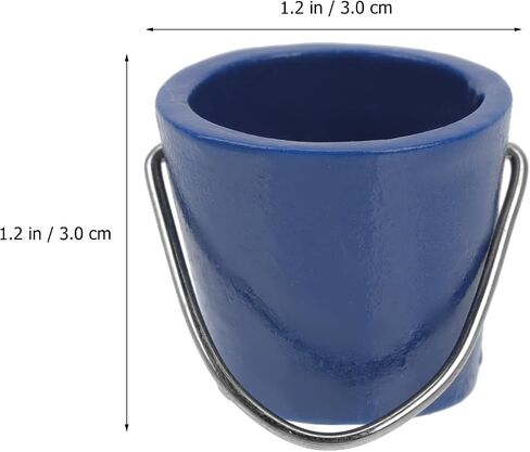TOYANDONA 10pcs Micro Landscape Bucket Mini Bucket Models Miniature Beach Buckets Food Containers Kids Toys Metal Pails Desk Topper Photography Prop Desktop Decor Juicy in Saudi Arabia