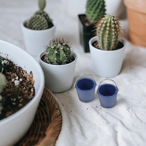 TOYANDONA 10pcs Micro Landscape Bucket Mini Bucket Models Miniature Beach Buckets Food Containers Kids Toys Metal Pails Desk Topper Photography Prop Desktop Decor Juicy in Saudi Arabia