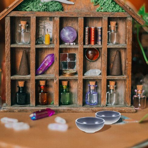 Toyvian 12pcs Dolls House Bowls Miniature Bowls Tiny Round Decorative Bowls لديكور دمية لتزيين المشهد و in Kuwait
