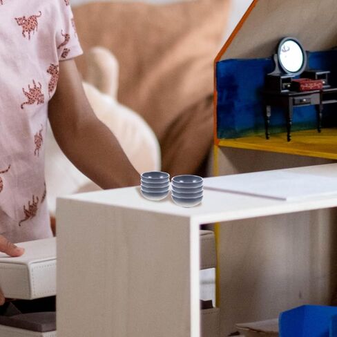 Toyvian 12pcs Dolls House Bowls Miniature Bowls Tiny Round Decorative Bowls لديكور دمية لتزيين المشهد و in Kuwait