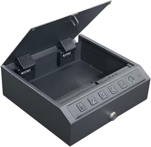 3-way فتح مسدس Biometric Safe-بصمات الأصابع ، دبوس رقمي ومسدس الوصول إلى المفتاح مع التنبيه ، مربع أمان المسدس المحمول للسيارة ، السيارة ، المنزل in Saudi Arabia