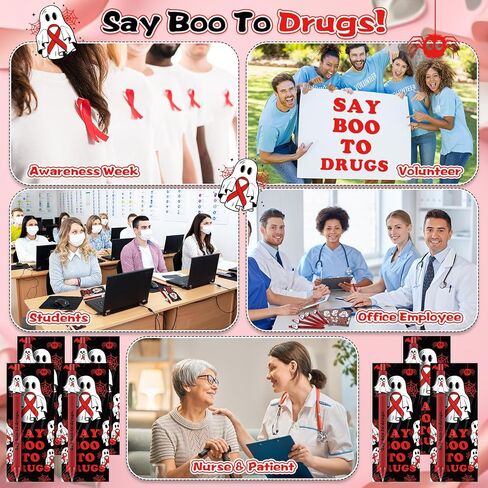 Faccito 25 مجموعات Red Red Rebon Awarening Week مضحك قلم القلم الهالوين بالجملة المخدرات الحرة التوعية التعليمية أحلام الحفلات وبطاقات الحفلات يقول بوو هدايا للمخدرات للمراهقين في المدرسة الدراسية in Saudi Arabia