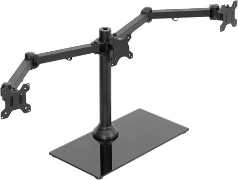 Black Triple Stand can Hold 3 Screens, up to 24 inches in Saudi Arabia