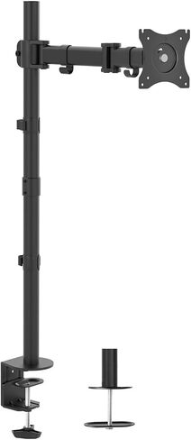 Single Monitor Desk Mount Extra High Adjustable Stand for up to 32" Screens - in Saudi Arabia