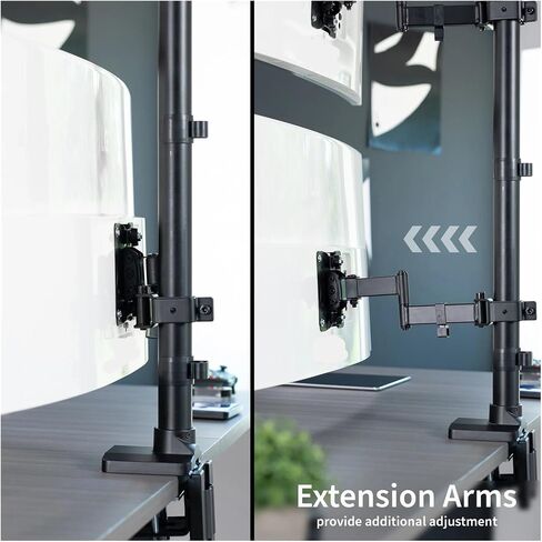 Extra Wide Double Stand, high Stand, can Hold up to 43 inches Computer Screen in Saudi Arabia