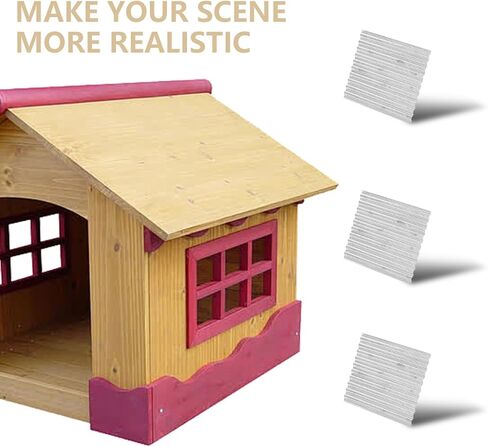 Totority 8pcs 1/35 Scale Miniature Roof Philes for Dollhouse and Model Build in Saudi Arabia