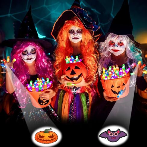 36PCS Halloween Party Favors for Kids, Light Up LED Finger Lights Toys Goodie Bag Fillers Treats Glow In The Dark Toy Favors Bulk for Halloween Toys Party Classroom Prizes Trick or Treats Gifts in Kuwait