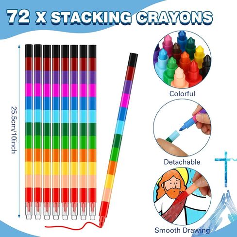 Fulmoon 144 Pcs Christmas Christian Mini Coloring Books for Kids Bible Verse Religious Party Favors Coloring Books with Crayons Nativity Small Religious Gifts Bulk for Xmas Party Favors Holiday Easter in Saudi Arabia