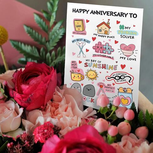 Happy Anniversary Card for Husband Boyfriend, Funny Anniversary Cards for Him, Wedding Anniversary Idea for Men in Saudi Arabia