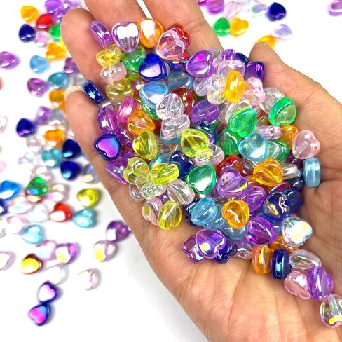 500 PCS حبات شكل النجوم ، تجويف أكريليك ملون ملون حبات فضفاضة لطيف ، AB حبة ملونة لسوار الصداقة DIY مركبة المجوهرات in Kuwait
