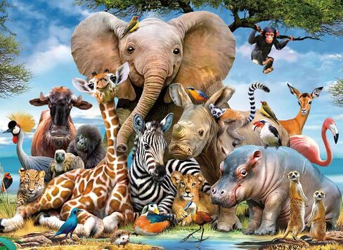 500 Piece Puzzles for Adults Jurassic 20.5 x 15 Inch 500 Piece Jigsaw Puzzles for Kids Adults Dinosaurs Puzzles 500 Pieces for Adults Holiday Educational Challenge Toy in Saudi Arabia