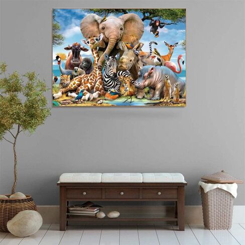 500 Piece Puzzles for Adults Jurassic 20.5 x 15 Inch 500 Piece Jigsaw Puzzles for Kids Adults Dinosaurs Puzzles 500 Pieces for Adults Holiday Educational Challenge Toy in Saudi Arabia