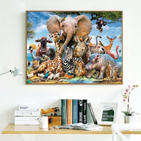 500 Piece Puzzles for Adults Jurassic 20.5 x 15 Inch 500 Piece Jigsaw Puzzles for Kids Adults Dinosaurs Puzzles 500 Pieces for Adults Holiday Educational Challenge Toy in Saudi Arabia