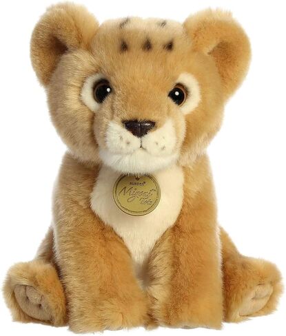 Aurora® Adorable Miyoni® Tots Lion Cub Stuffed Animal - Lifelike Detail - Cherished Companionship - Brown 8.5 Inches in Saudi Arabia