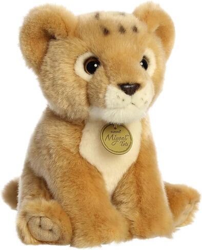 Aurora® Adorable Miyoni® Tots Lion Cub Stuffed Animal - Lifelike Detail - Cherished Companionship - Brown 8.5 Inches in Saudi Arabia