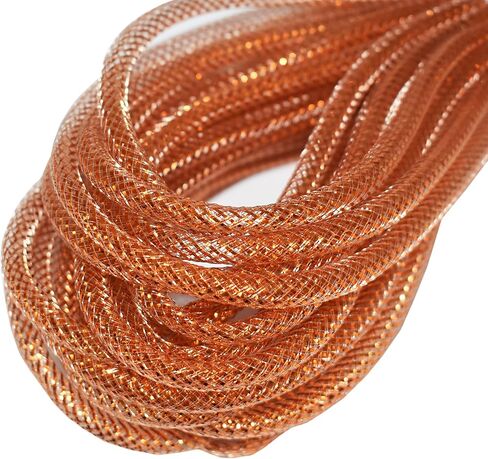 Set of 8 Decorative Mesh Tubing Bundles - Halloween Colors - Purple, Green, Orange, Black - for Making Wreaths, Decor, Gift-Wrapping, and More! - 36 ft. Each (8) in Saudi Arabia