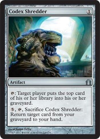 Magic the Gathering - Codex Shredder (228) - العودة إلى Ravnica - بطاقة Artifact - بطاقة واحدة in Saudi Arabia