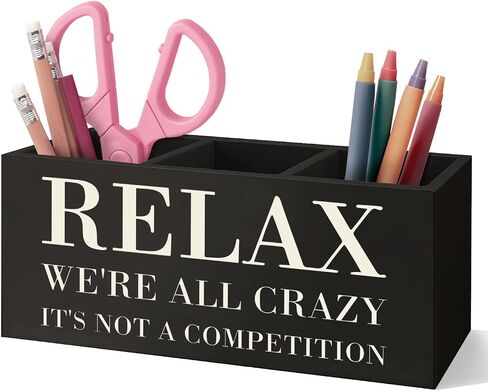 Dog Pen Pencil Holder Gifts for Women Men, Pet Lovers Gifts,I Work Hard So My Dog Can Have Nice Things Wooden Desk Decor Organizer in Saudi Arabia