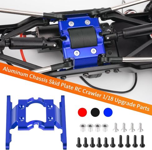 أجزاء ترقية لوحة نقل الألومنيوم لوحة التركيب لـ FMS FCX18 LC80 1/18 RC Crawler Car (Black) in Saudi Arabia