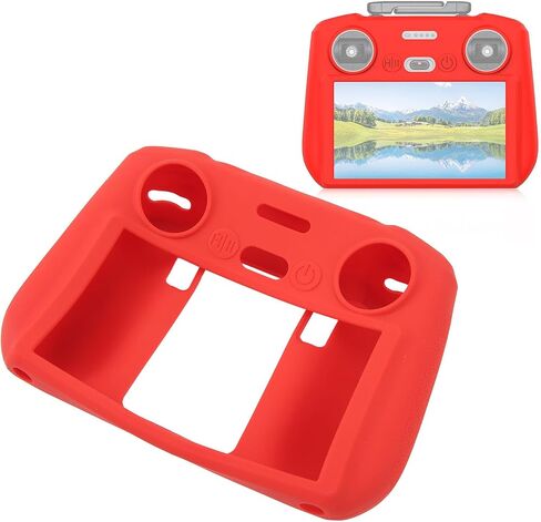 علبة غطاء واقي من السيليكون لـ Mini 4 Pro Air 3 RC 2 ، حالة وقائية مقاومة للصدمات متوافقة مع ملحقات وحدة التحكم Mini 4 Pro Air 3 RC 2 ، قبضة مريحة (أحمر) in Saudi Arabia