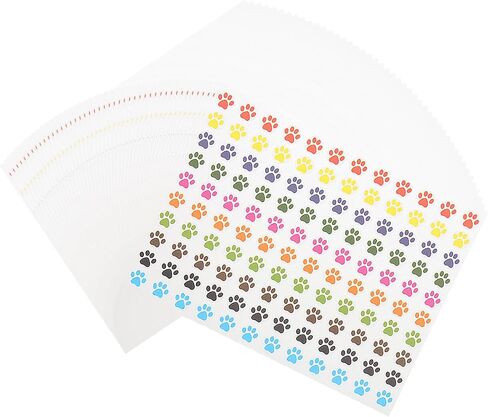 ملصقات طباعة meccanixity multiclor paw 1800pcs 0.35 بوصة in Saudi Arabia