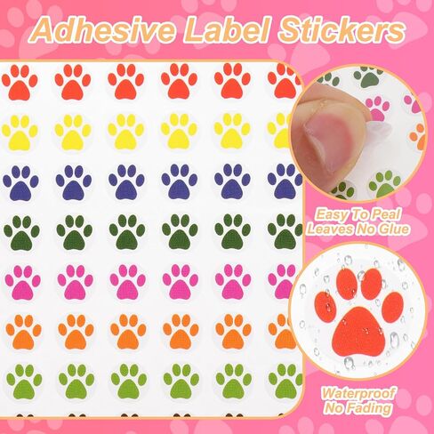 ملصقات طباعة meccanixity multiclor paw 1800pcs 0.35 بوصة in Saudi Arabia
