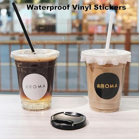 Custom 5 in Round Stickers Labels, 30-300 pcs, Glossy Waterproof Vinyl Stickers, Upload Your Design in Saudi Arabia