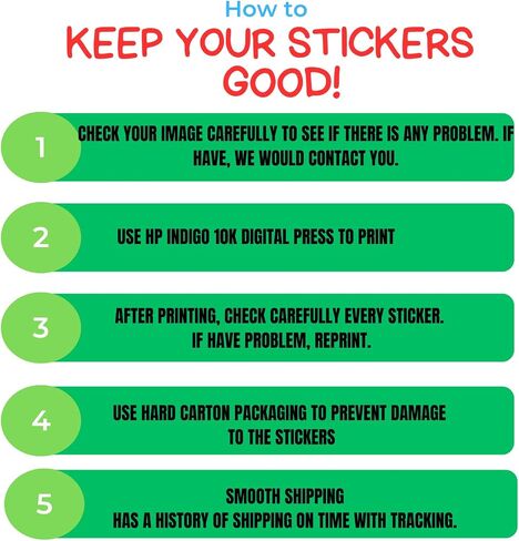 Custom 5 in Round Stickers Labels, 30-300 pcs, Glossy Waterproof Vinyl Stickers, Upload Your Design in Saudi Arabia