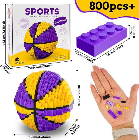 مجموعة لبنات كرة القدم ، لعبة STEM Educational Toy ، كرة القدم ثلاثية الأبعاد ، ديكورات كتلة الألغاز ، هدايا كرة القدم للبنين ديكور المنزل （800pcs） in Kuwait