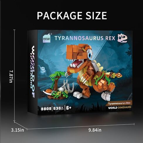 مجموعة بناء الديناصورات ، Baby T. Rex Jurassic ، 630 PCS ، للبنين والبنات ، سن 6+ in Saudi Arabia
