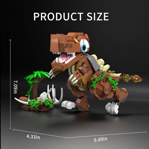 مجموعة بناء الديناصورات ، Baby T. Rex Jurassic ، 630 PCS ، للبنين والبنات ، سن 6+ in Saudi Arabia