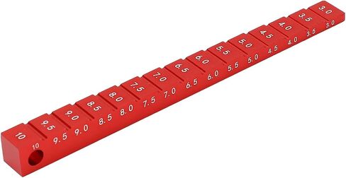 RC Height Measuring Ruler, Aluminum Alloy Ride Height Gauge 3-10mm Droop Gauge for 1/10 RC Drift Car, Accurate Measurement for RC Car Chassis (Red) in Saudi Arabia