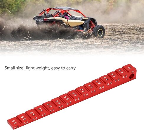 RC Height Measuring Ruler, Aluminum Alloy Ride Height Gauge 3-10mm Droop Gauge for 1/10 RC Drift Car, Accurate Measurement for RC Car Chassis (Red) in Saudi Arabia