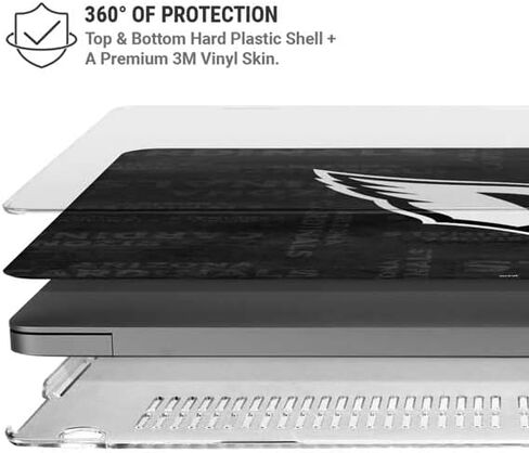 Skinit Case + Skin Accompated مع MacBook Pro 16in (2021) - تصميم NFL Arizona Cardinals مسودًا رسميًا in Saudi Arabia