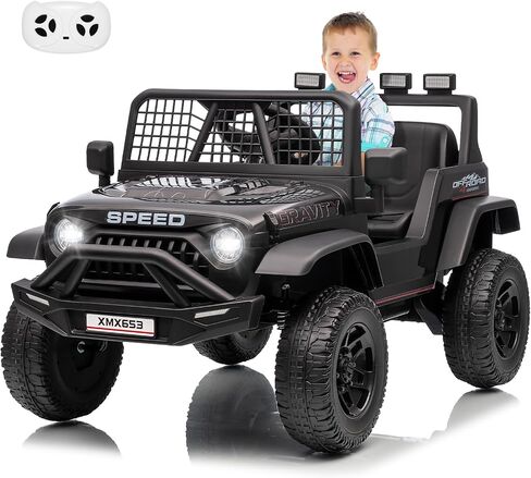 12V Kids Ride on Car Truck, Kids Electric Vehicles Car Ride on Toy Extra Wide Seat and Legroom for Toddlers with Remote Control, 3 Speeds,LED Light,Music,USB for Children 3-6 Years, Pink in Saudi Arabia