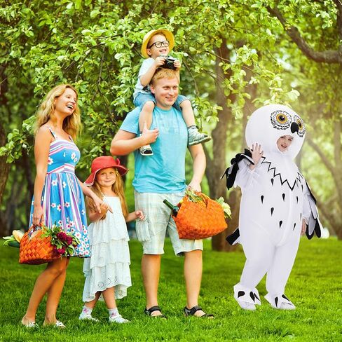 Inflatable Owl Costume for Kids, Owl Halloween Costume,Funny Animal Blow Up Costumes for Boys Girls Themed Cosplay in Kuwait