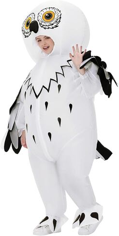 Inflatable Owl Costume for Kids, Owl Halloween Costume,Funny Animal Blow Up Costumes for Boys Girls Themed Cosplay in Kuwait