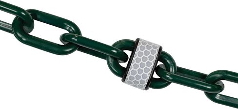 Mr. Chain Reflective Plastic Barrier Chain, Silver, 2-Inch Link Diameter, 100-Foot Length (52008-100) in Saudi Arabia