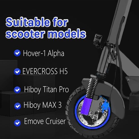 GLDYTIMES 10 Inch Scooter Tires: 70/65-6.5 Solid Tire for Evercross H5 Hover 1 Alpha Hiboy Max3/ Titan Pro Electric Scooter Replacement Wheel 10x2.70-6.5, 10x2.75-6.5 Tubeless Off Road Tyre in Kuwait