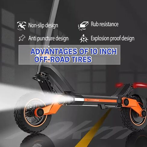 GLDYTIMES 10 Inch Scooter Tires: 70/65-6.5 Solid Tire for Evercross H5 Hover 1 Alpha Hiboy Max3/ Titan Pro Electric Scooter Replacement Wheel 10x2.70-6.5, 10x2.75-6.5 Tubeless Off Road Tyre in Kuwait