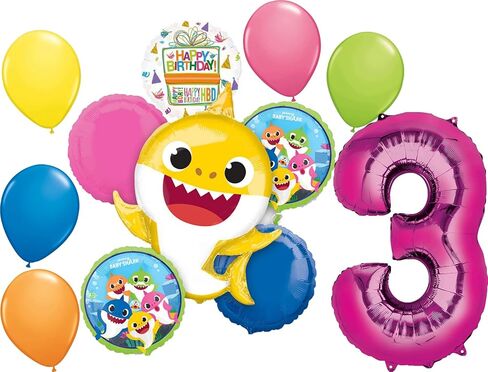 anagram baby shark girl 3rd عيد ميلاد الحفلات اللوازم باقة بالون in Saudi Arabia