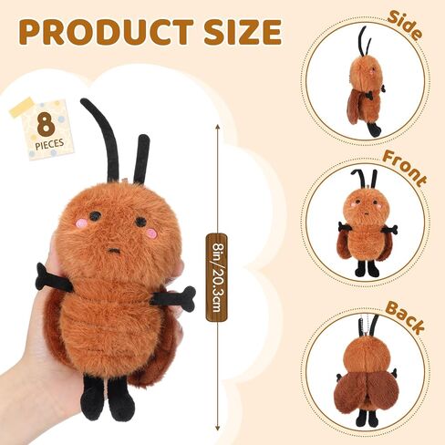 Hydren 8 pcs Goose محشو حيوان 8 بوصة أوزة أفخم طري محشو لعبة الحيوانات الأبيض أفخم صفراء ألعاب الجلوس لمستلزمات حفلة عيد ميلاد ديكورات المنزل in Saudi Arabia