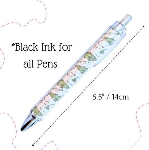 YJ PREMIUMS Fishing Pens 8PC Birthday Party Decorations Theme Baby Shower Nursery Lure Decor Adults Kids Gifts Novelty Supplies Game Prizes Fathers Day Kits Teen Boys Backpack Stocking Stuffers in Saudi Arabia