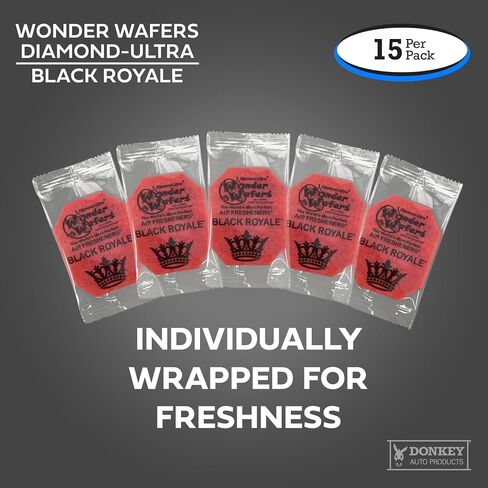 Wonder Wafers - معطرات الجو برائحة الماس الفائقة - مغلفة بشكل فردي (15 لكل عبوة) (كريمة الفانيليا) in Kuwait
