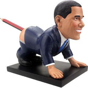 Political Satire Buttock Obama Pen Holder - Prank for Republican or Democrat. Funny gift for Trump MAGA supporters or liberals. in Saudi Arabia