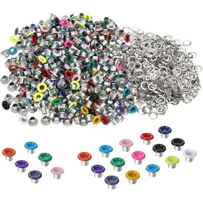 450pcs 3mm gromsets kit eyelets eyelets ، groylets eyelets gromets with washers ، Quicklet Eyelet for paper crrafting ، make scrapbooking card in Kuwait