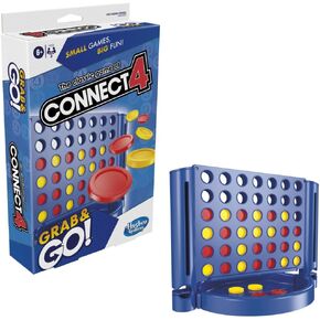 Connect 4 Portable Game for Ages 6 and Up, Grab and Go, 2 Players, Compact, Travel Size in Saudi Arabia